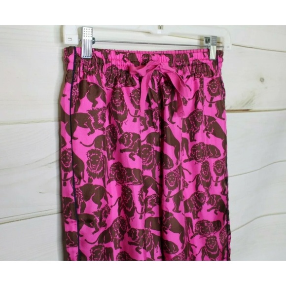 JCrew Collection sleepy lions silk twill pants - Picture 2 of 5